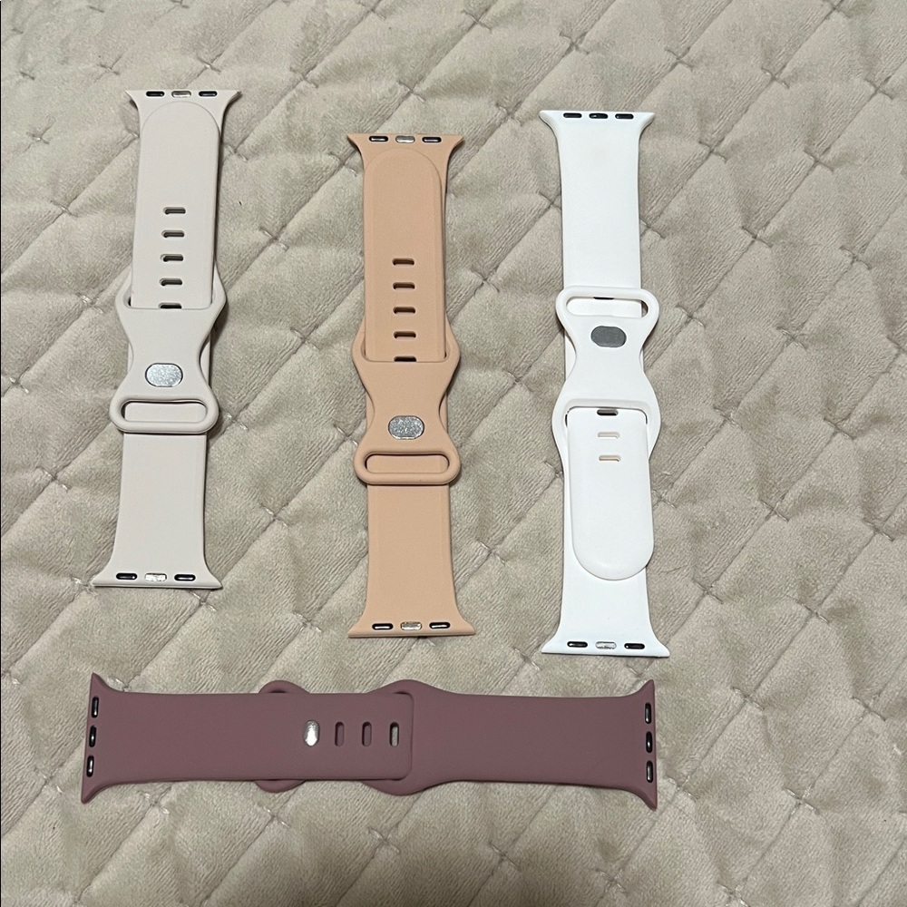 Set of Four Silicone Watch Bands